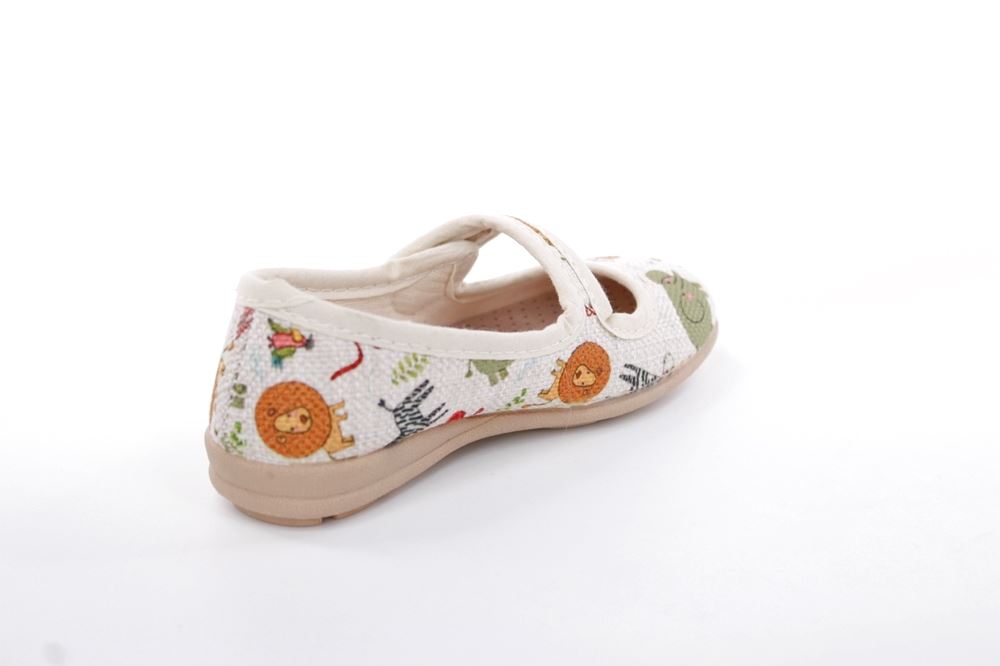 s`knöpfli Kinderausschuh Tier- Motiv Klettverschluss beige S13 I28721 