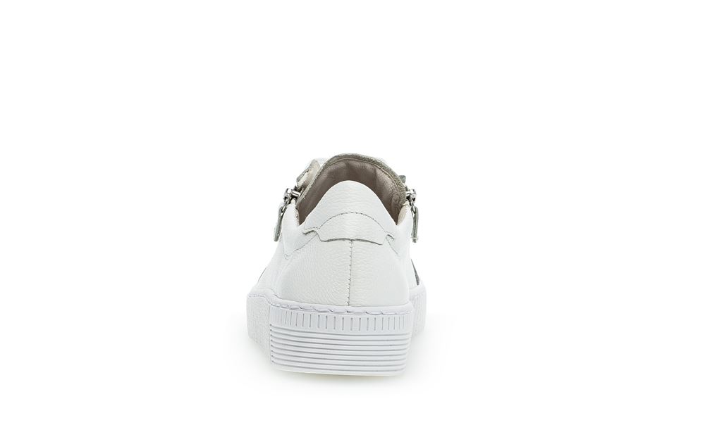 Gabor Sneaker low Leder Wechselfußbett Reißverschluss weiß S13 23.334.21 