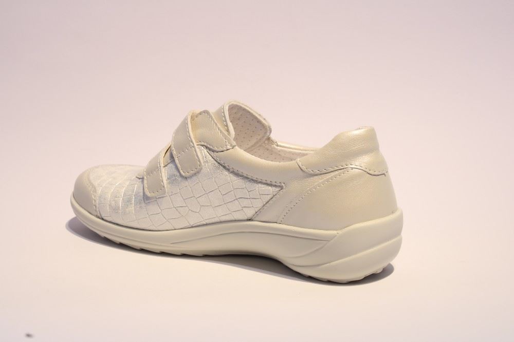 ACO Halbschuh Klettverschluss NANI weiß 204/8489 41 | 290 ice | 