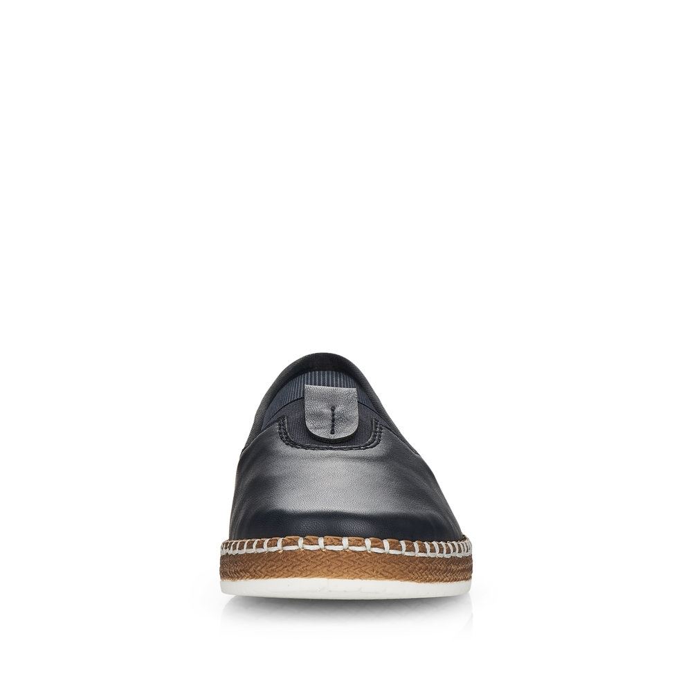 Rieker Antistress Damen Ballerina Slipper Leder blau S13 M2261-14 
