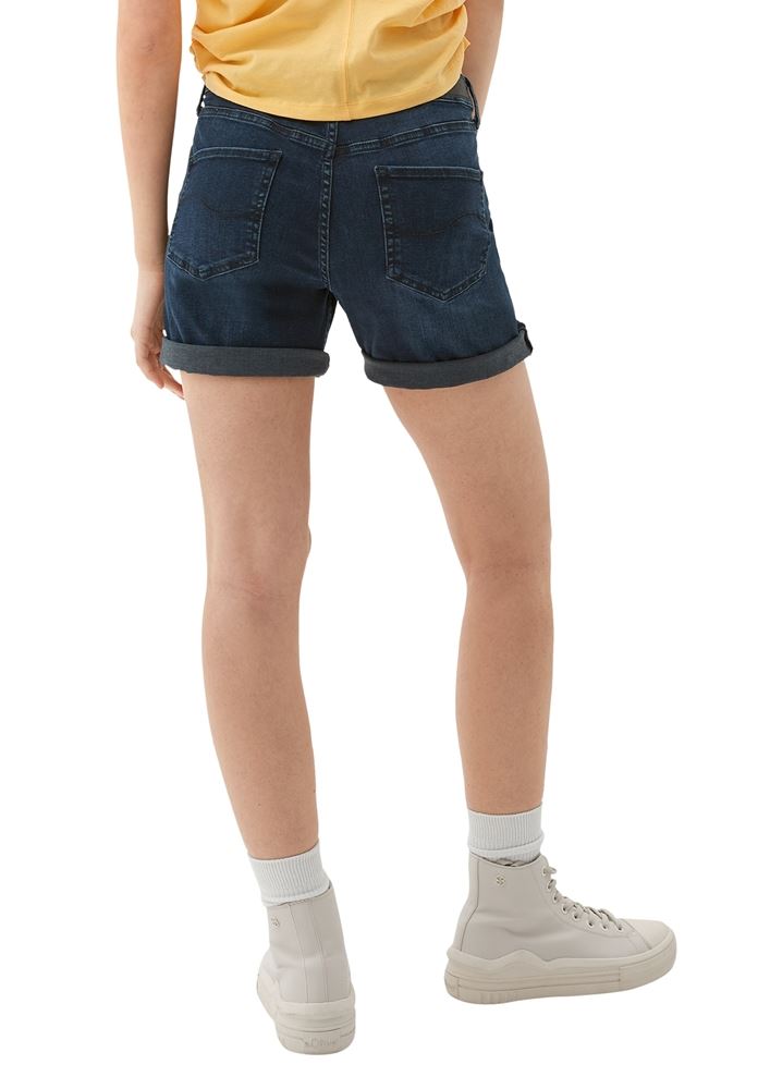 QS designed by Regular: Shorts mit Waschung S13 2131032 