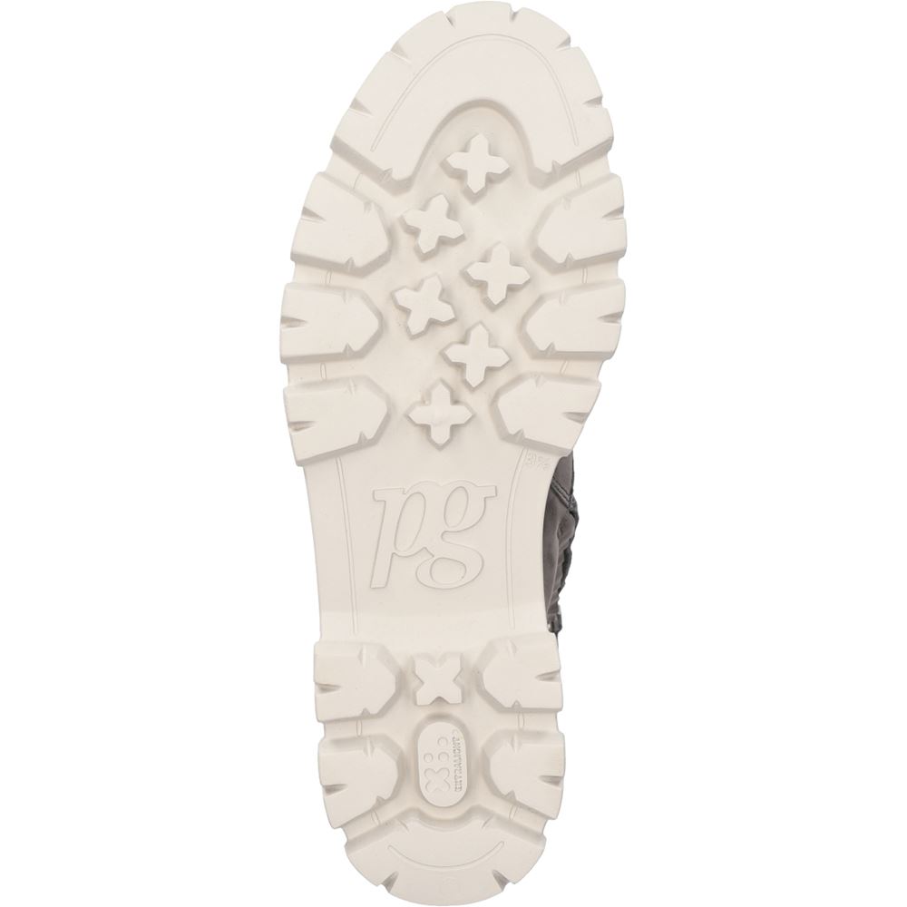Paul Green Supersoft Schnürboots Nubukleder Reißverschluss grau 9970-019 5 | iron | 