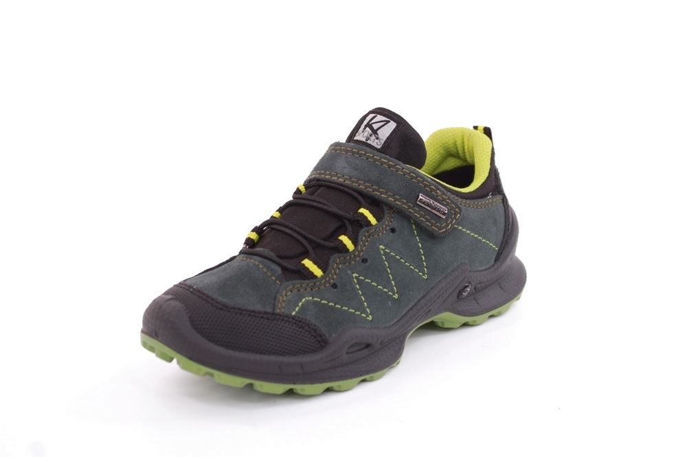 IMAC Kinder-Schuh Outdoor- Schuh Klettverschluss TEX- Membran grün, blau. grau S22 282338 33 | d.grün/grün | 