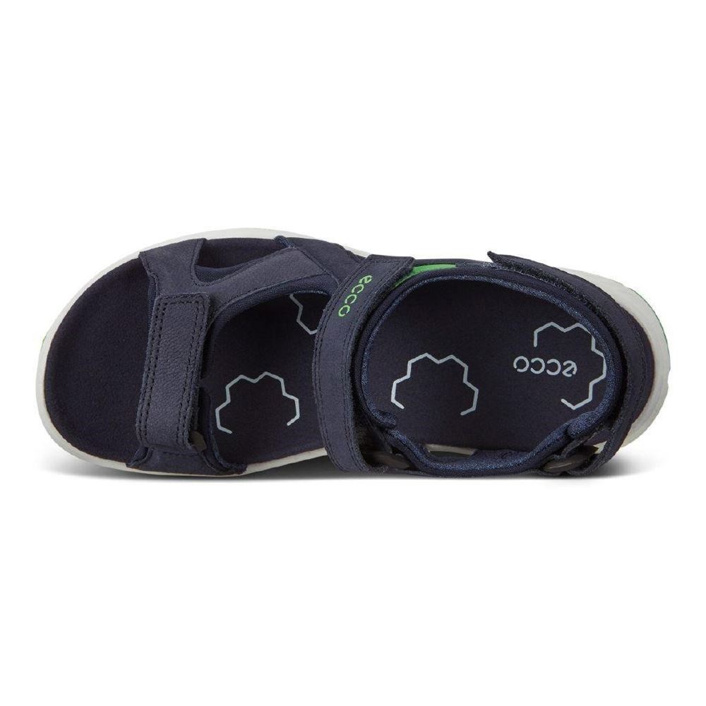 ECCO Trekking Sandale Kinder Navy  X-Trinsic Leder 710623 