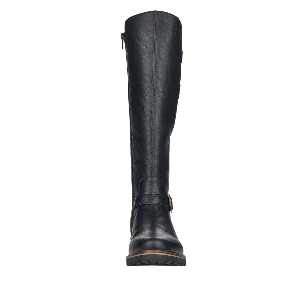 Remonte Damen Langschaftstiefel Stiefel Lammfellfutter Wechselfußbett schwarz S22 R6590-01 37 | schwarz | G
