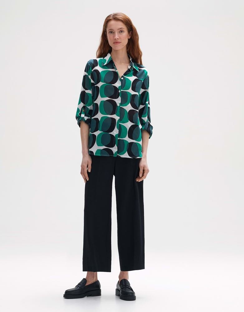 OPUS Printbluse Fumine witty Retrodruck Langarm S13 2454911497206 
