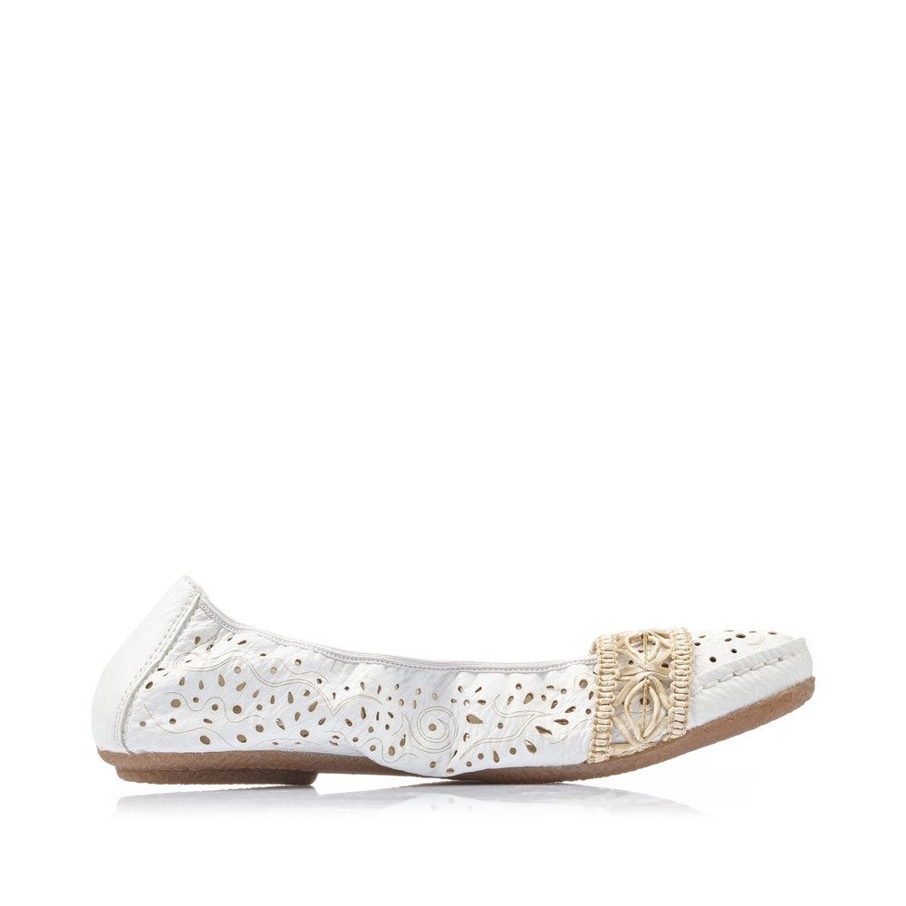 Rieker Damen Ballerinas altweiß S13  41466-81 