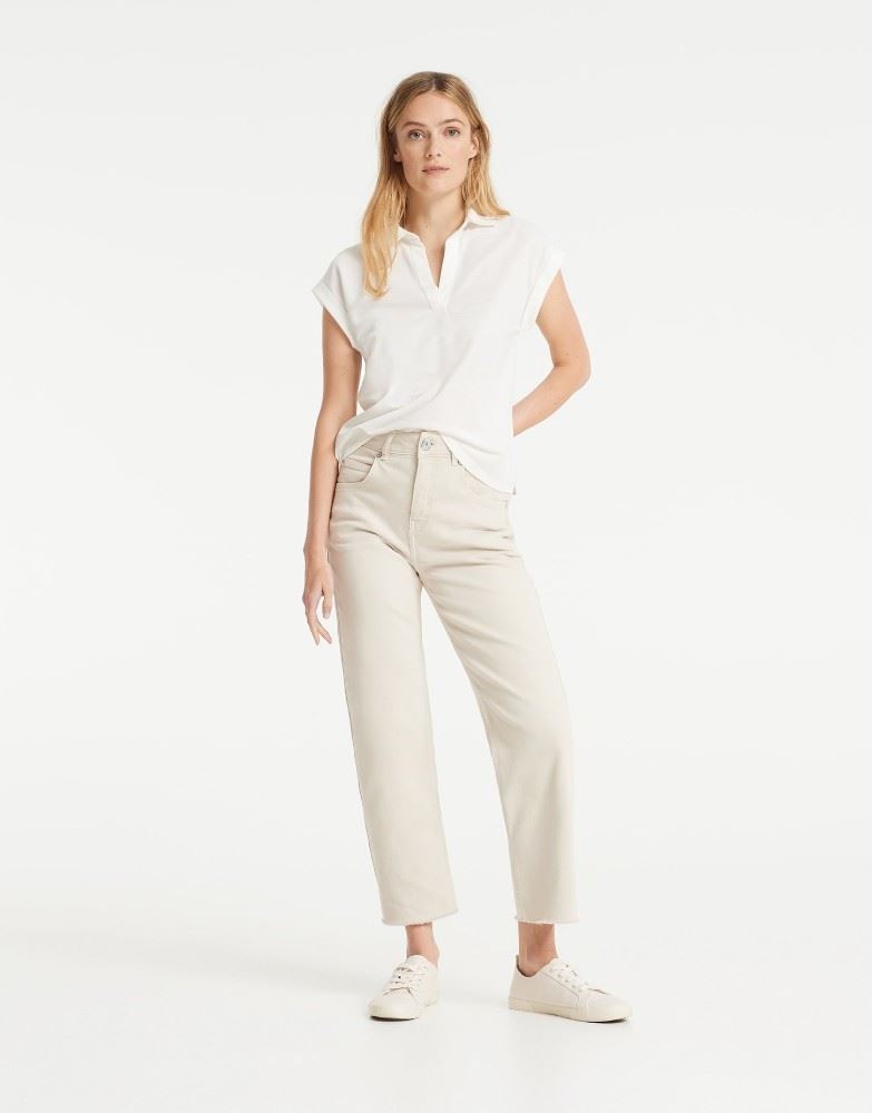 OPUS Poloshirt Silou weiß S12 245789222100 