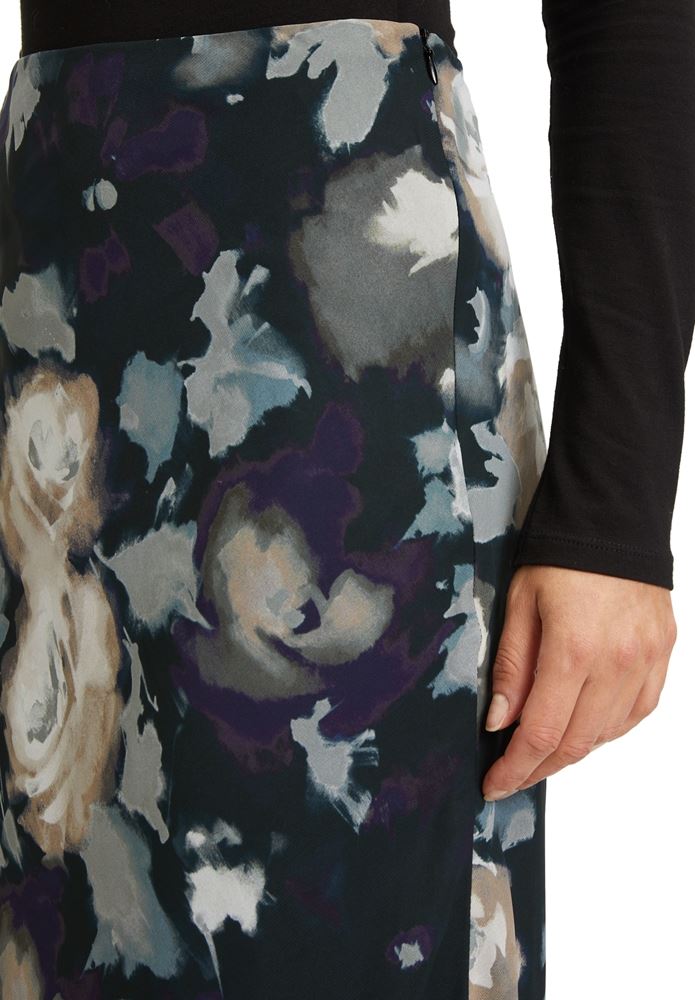 Betty Barclay Midirock florales Muster Chiffon schwarz S22 92671517 