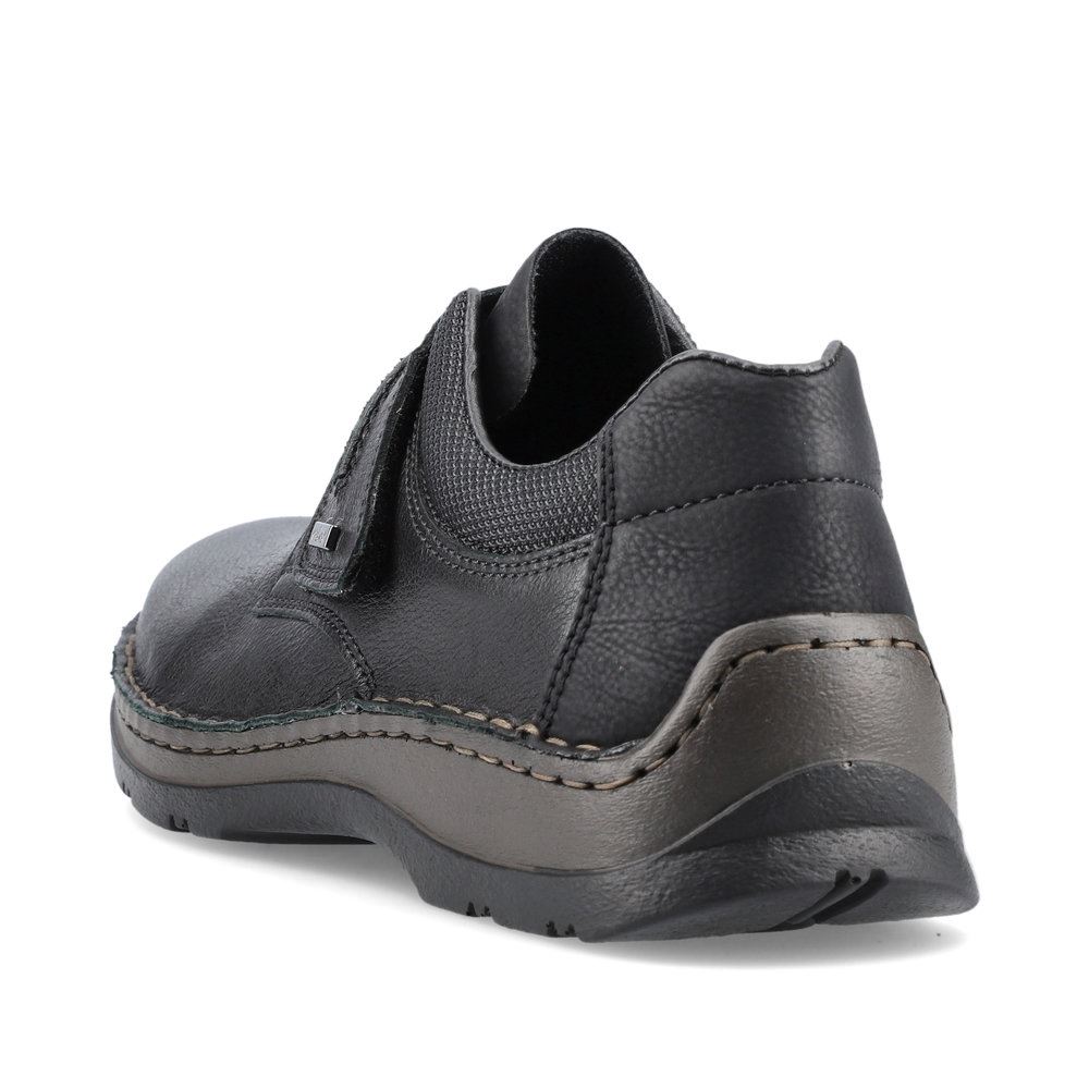 Rieker Antistress Herren Klettschuh schwarz 05358-01 40 | schwarz/schwarz | H
