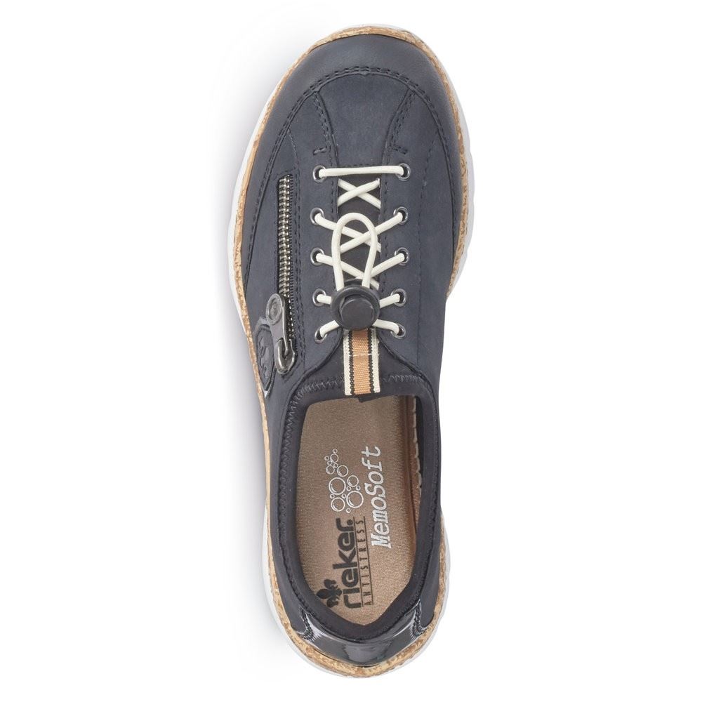 Rieker Sneaker Slipper Memosoft blau N4263-14 39 | pazifik/pazifik | F