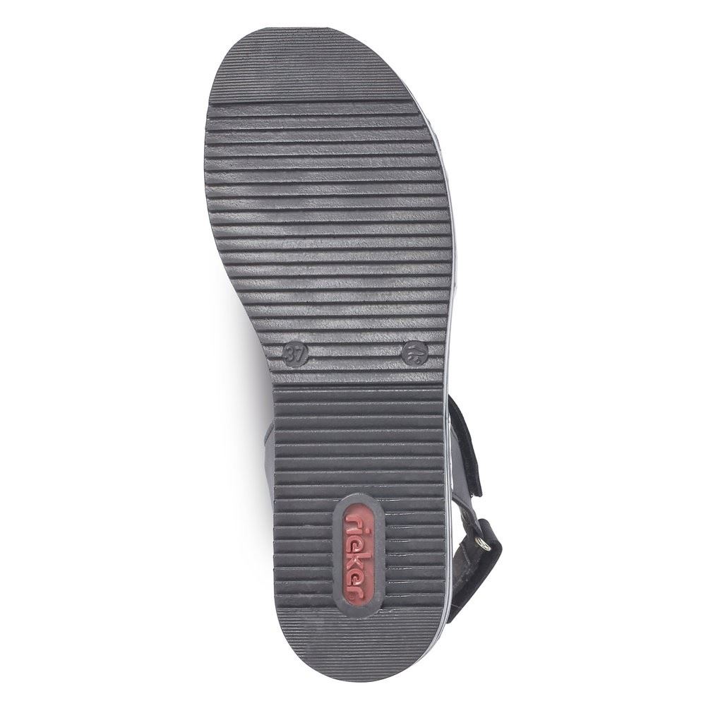 Rieker Sandalette Keilabsatz schwarz V02S8-00 39 | schwarz | E