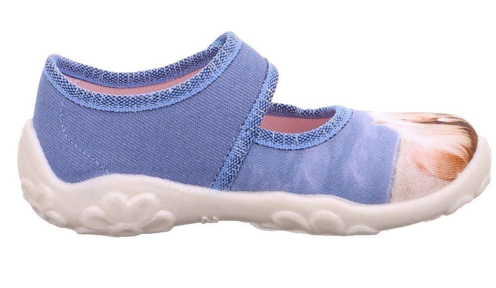Superfit Hausschuh BONNY Blau mehrfarbig Horses 1-000281-8400 27 | blau | 
