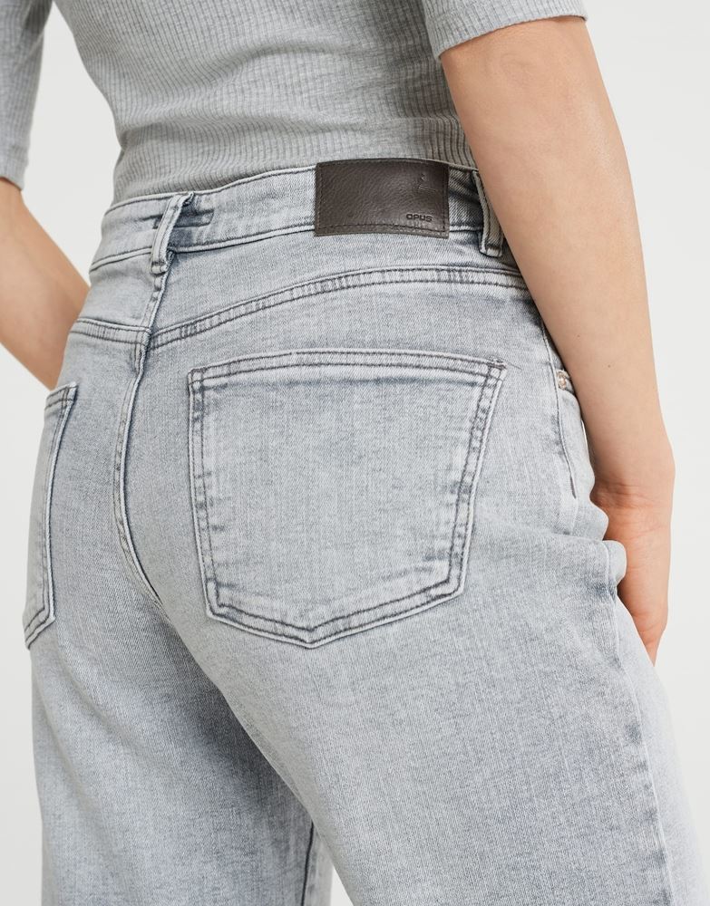 OPUS Jeans Lani stone Straight Cropped grau S22  245049359144 40 | 70035 light sto | 