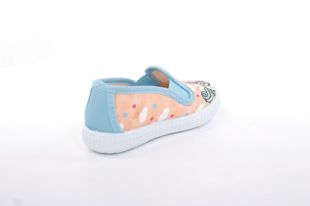 s`knöpfli Kinder Hausschuh Schlupfschuh Mädchen Einhorn- Motiv orange S13 V28851 