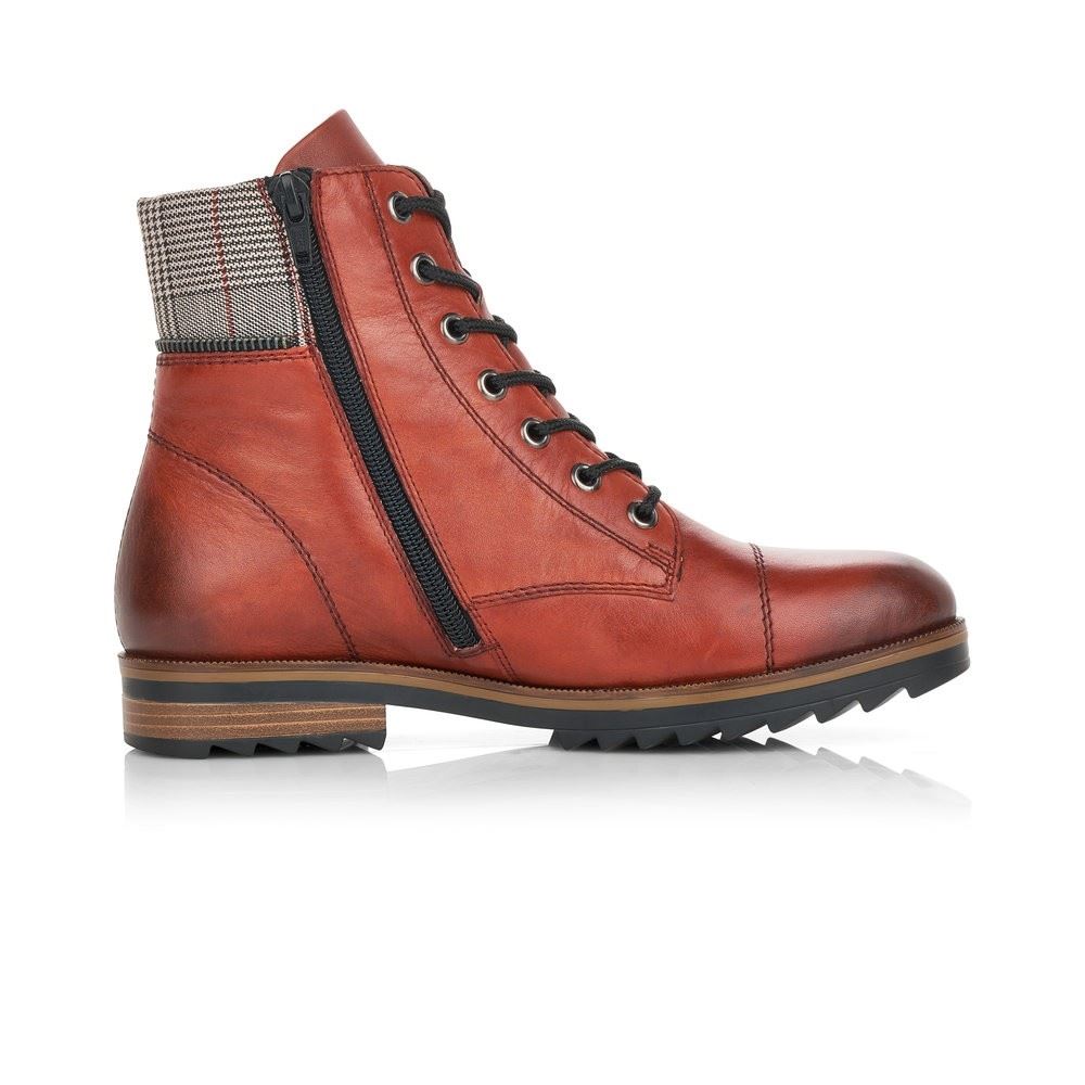 Remonte Stiefelette Weit Reißverschluss Wechselfußbett orange R2294 
