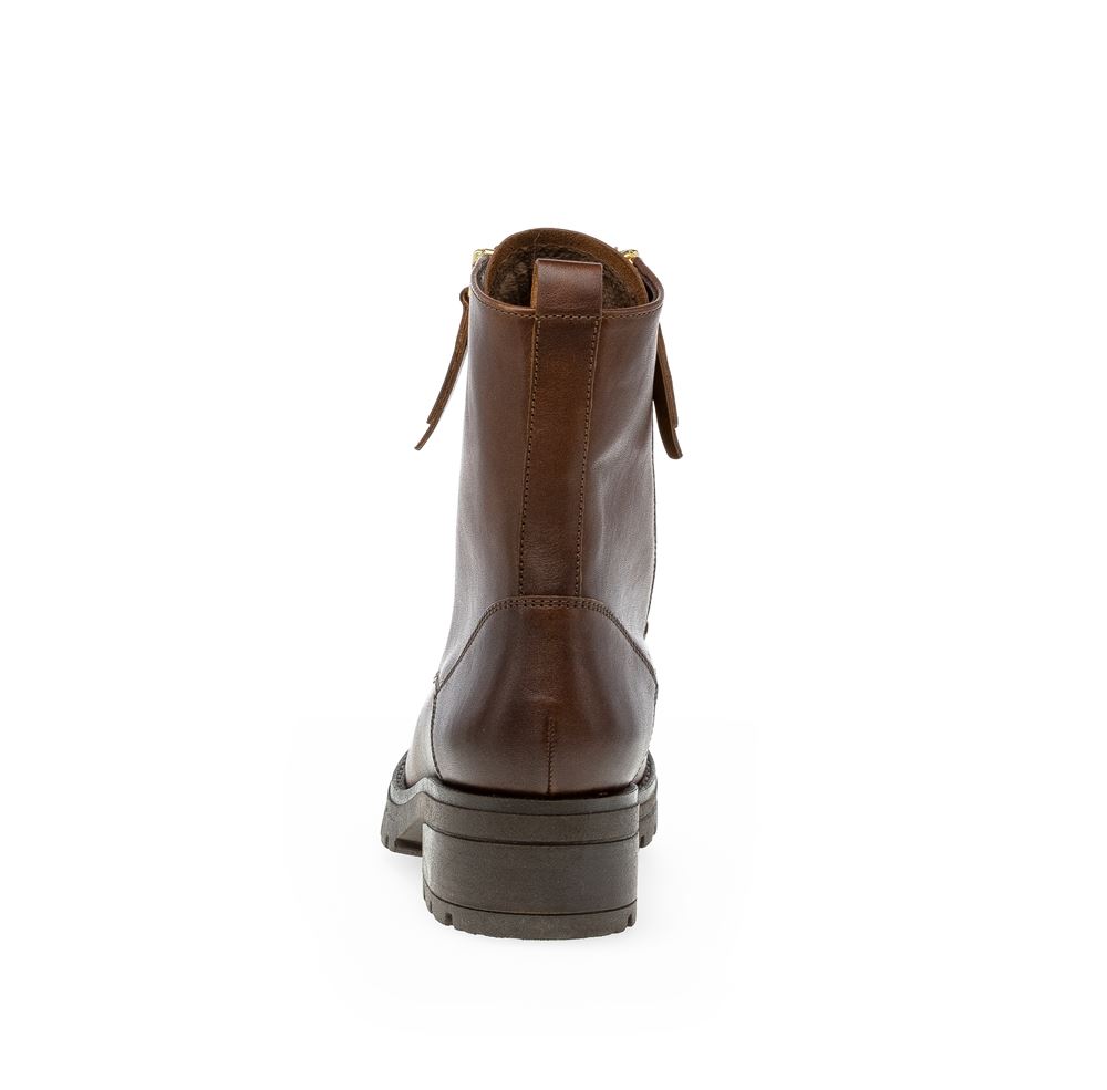 Gabor Biker Boots Leder Wechselfußbett braun S23 32.785.55 