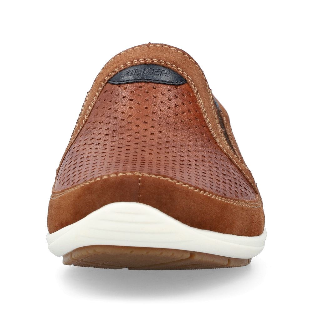 Rieker Antistress Herren Slipper Schlupfschuh Lochmuster braun S13 09055-22 