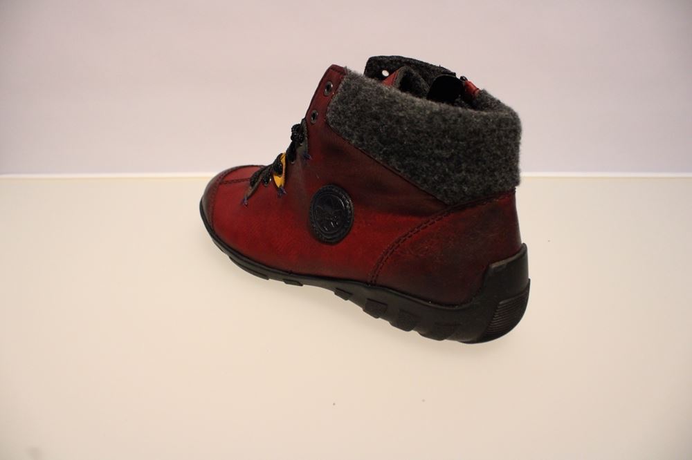 Rieker Schnürschuh  Wechselfußbett Reißverschluss L6513 