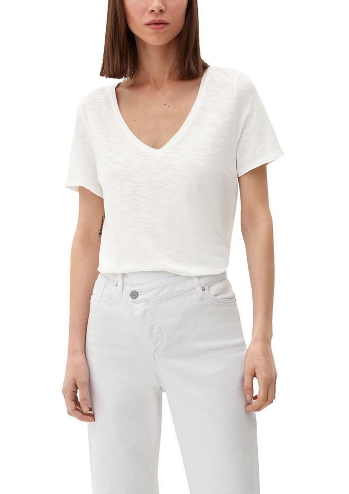 s.Oliver T-Shirt aus Viskosemix  weiss, blau, grün, pink, schwarz S13  2130696 