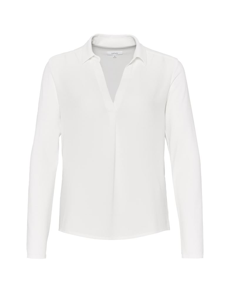 OPUS Bluse Flasti milk V - Ausschnitt S22 246694955100 44 | 1004 milk | 