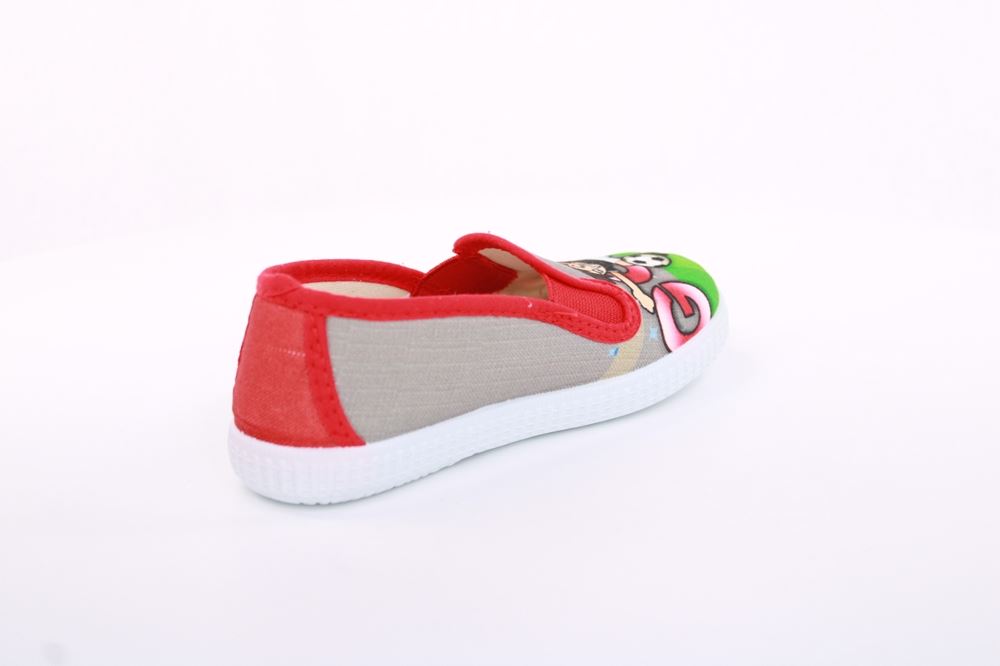 s`knöpfli Kinder Hausschuh Schlupfschuh Fussball- Motiv grau S13 V28902 