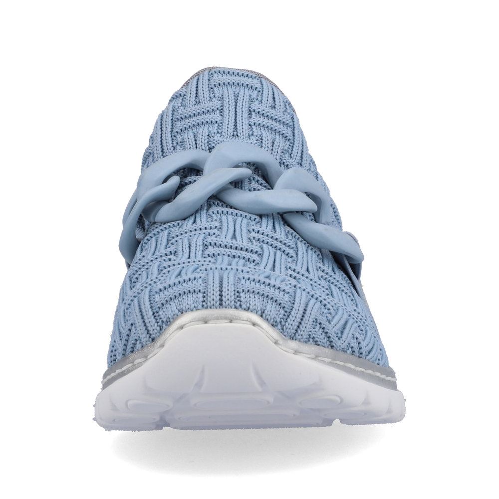 Rieker Antistress Damen Slipper Textil Kettendetail blau S13 L3270-12 
