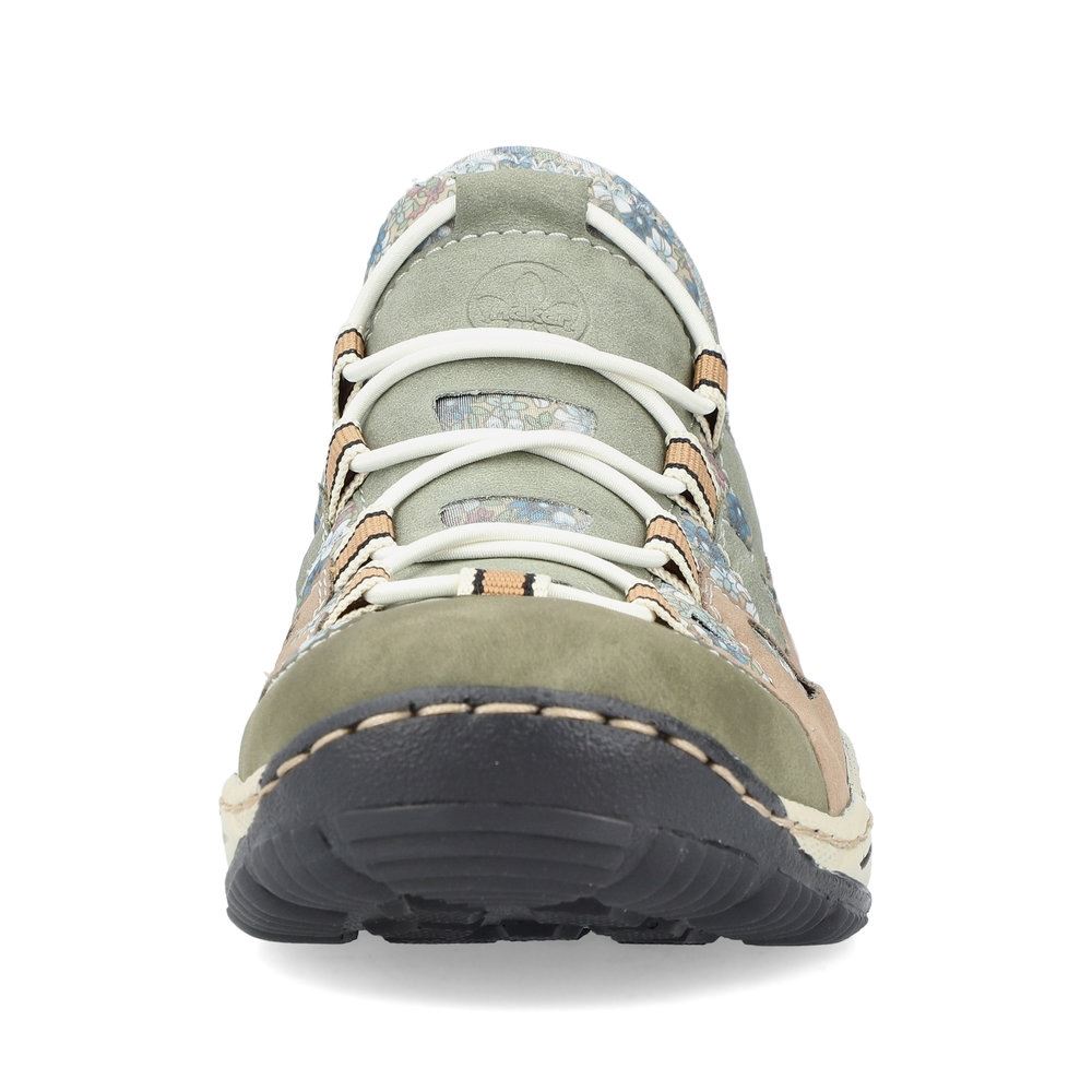 Rieker Antistress Damen Slipper Schlupfschuh sportlich Wechselfußbett grün S13  L0539-52 