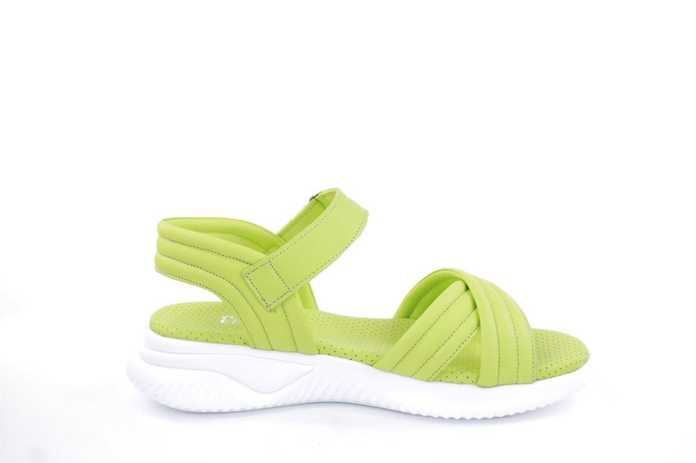 PETER ERIKSON Damen Sandale Comfort- Fußbett Leder blau, grün, weiß S13  231511 