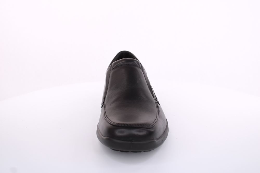 Imac Herren Slipper Schlupfschuh Leder klassisch schwarz S13 350600 