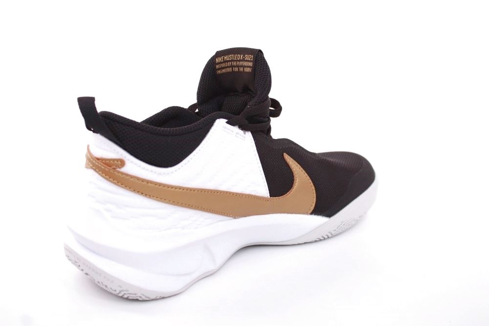 Nike TEAM HUSTELD D10 (GS) Kinder Sneaker schwarz gold S12 CW6735 