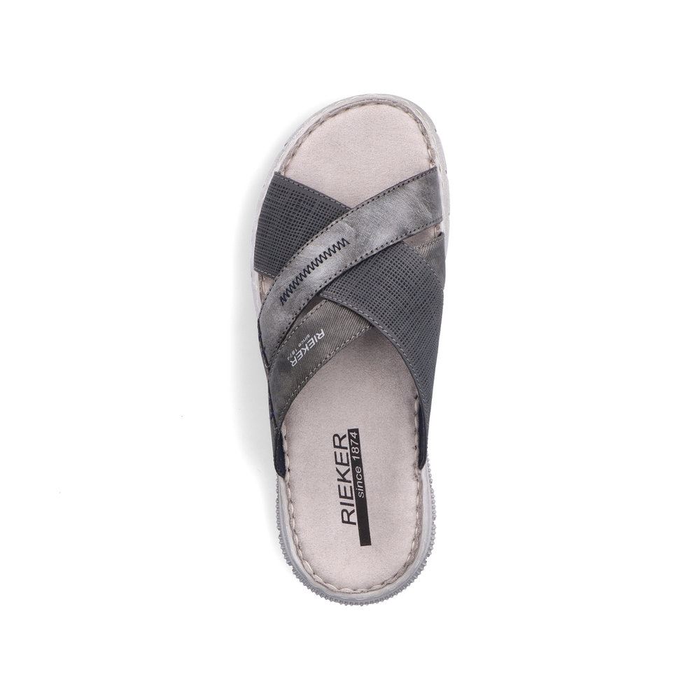 Rieker Antistress Herren Pantoletten mondgrau S13  25289-45 