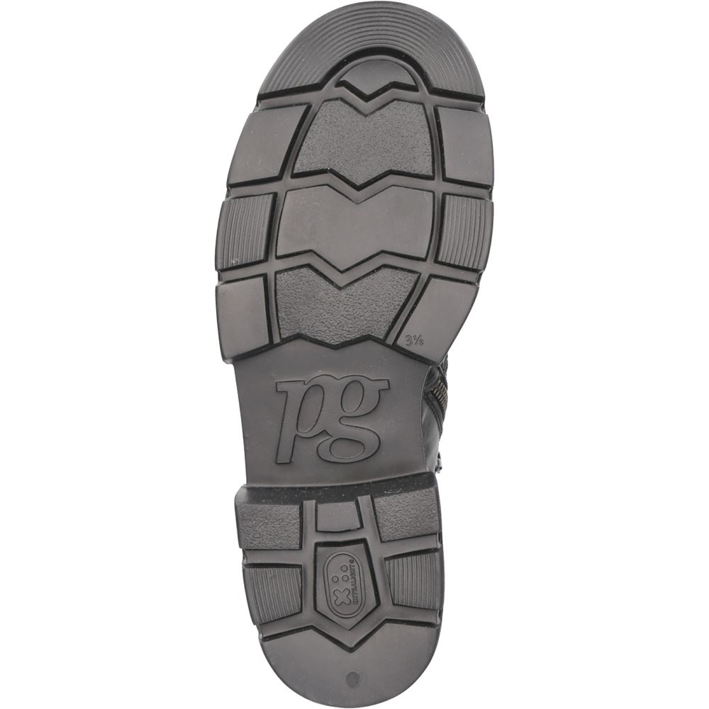 Paul Green Schnürbootie Glattleder Riegel schwarz S21 9879-009 5,5 | black | 