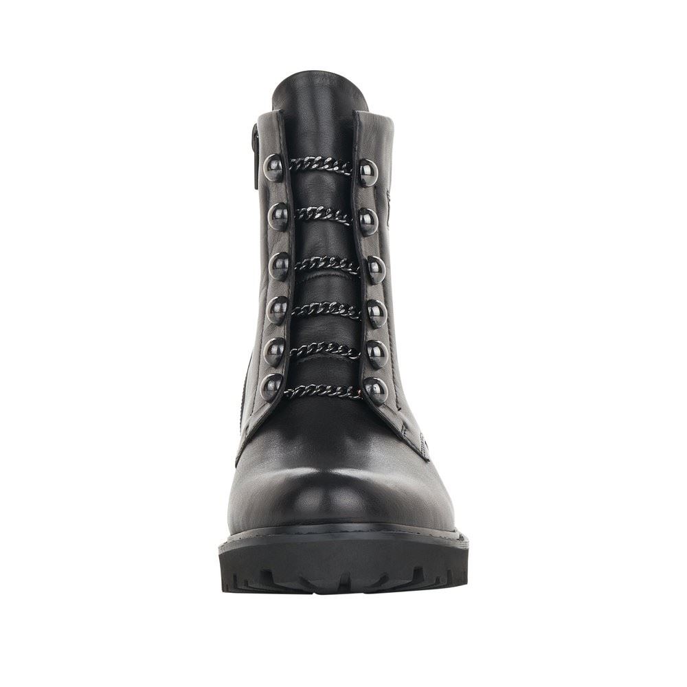 Remonte Damen Boots Kettendetails Leder schwarz S22 D8670-01 
