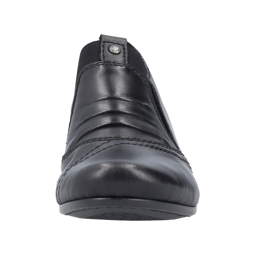 Rieker Antistress Damen Slipper Trotteur Leder Blockabsatz schwarz S23 41657-00 