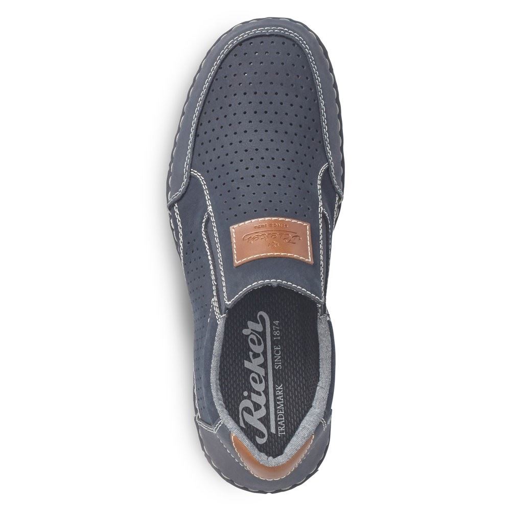 Rieker Slipper Gummizug blau B9255-14 