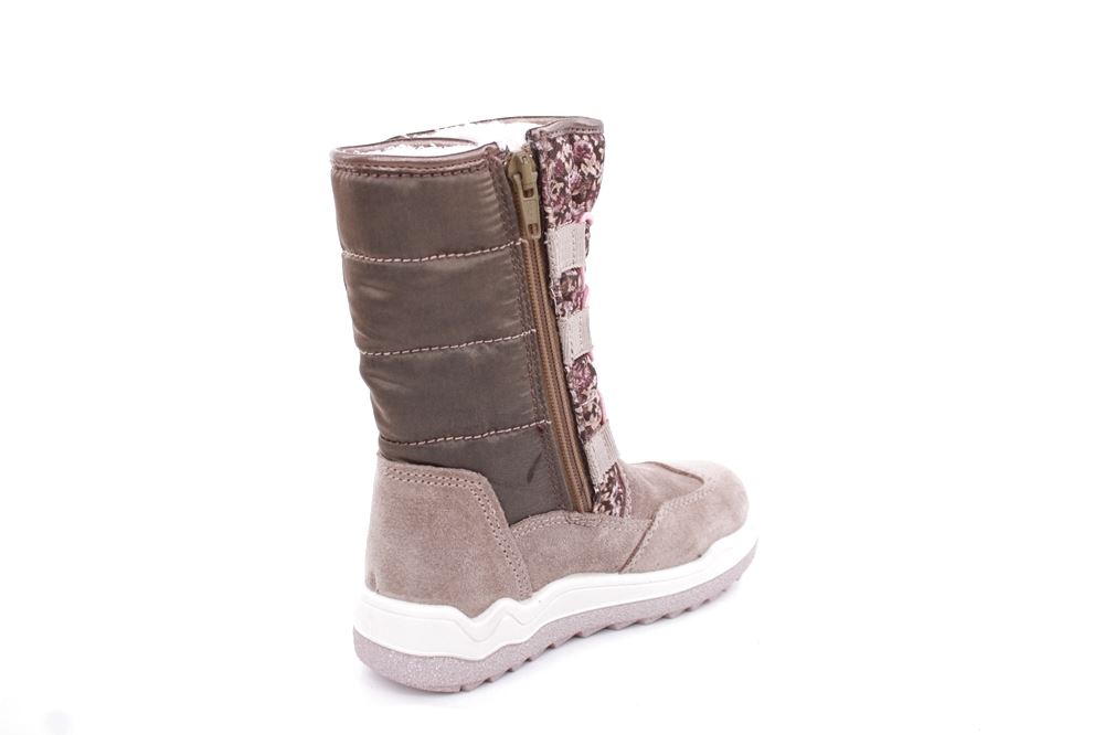 IMAC Kinder- Mädchen- Stiefel Schnellschnürung TEX- Membran Warmfutter Blumenmuster beige S22 281438 30 | marmotta rosa | 