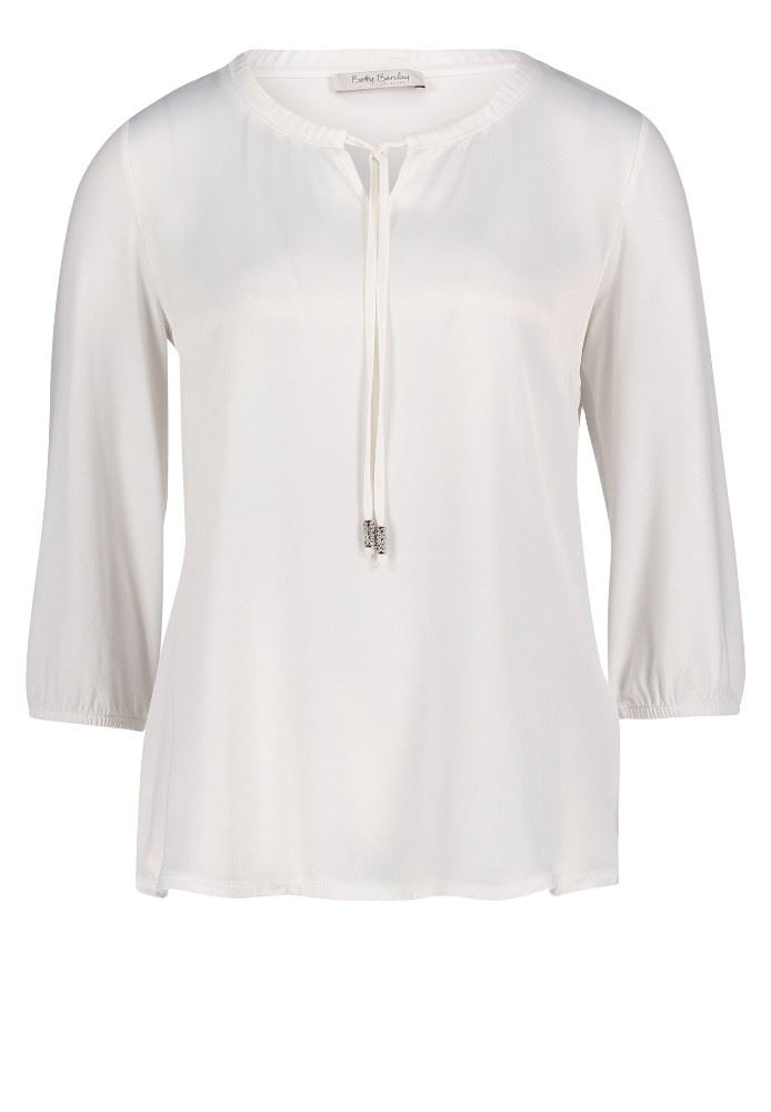 Betty Barclay Bluse Shirt 3/4 weiß rot 38112935 