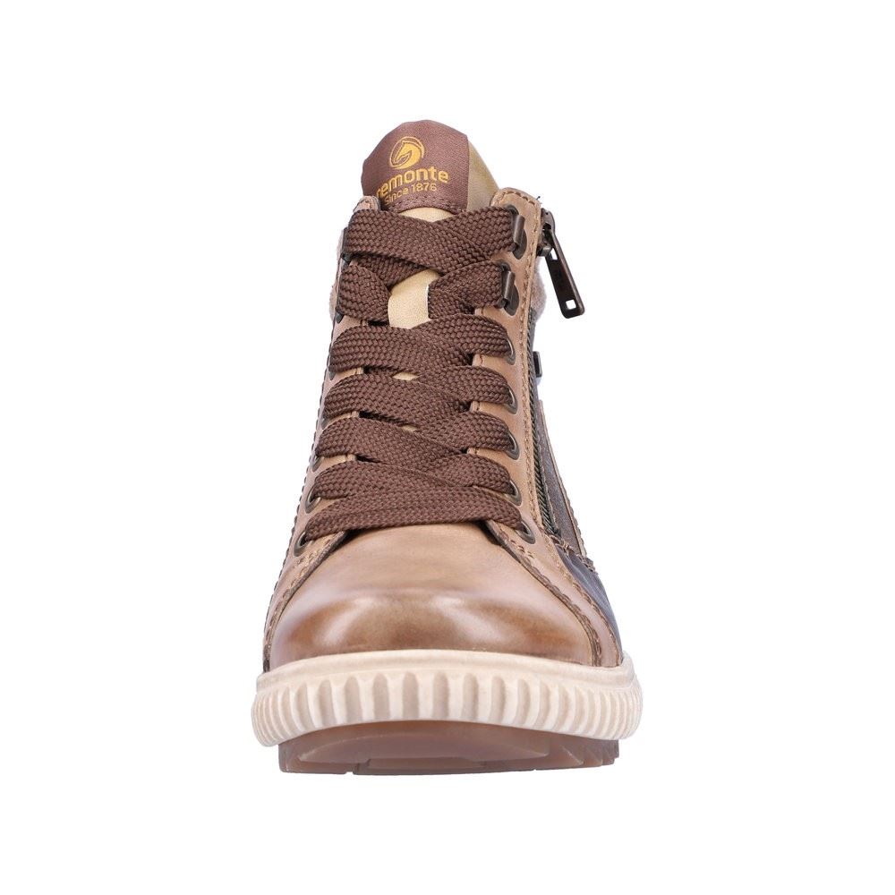 Remonte Damen Schnürschuh Sneaker High TEX- Membrane Leder braun S22 R8271-20 