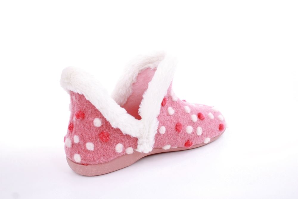 s`knöpfli Damen Schlupfhausschuh rosa, blau S22 Z27751 