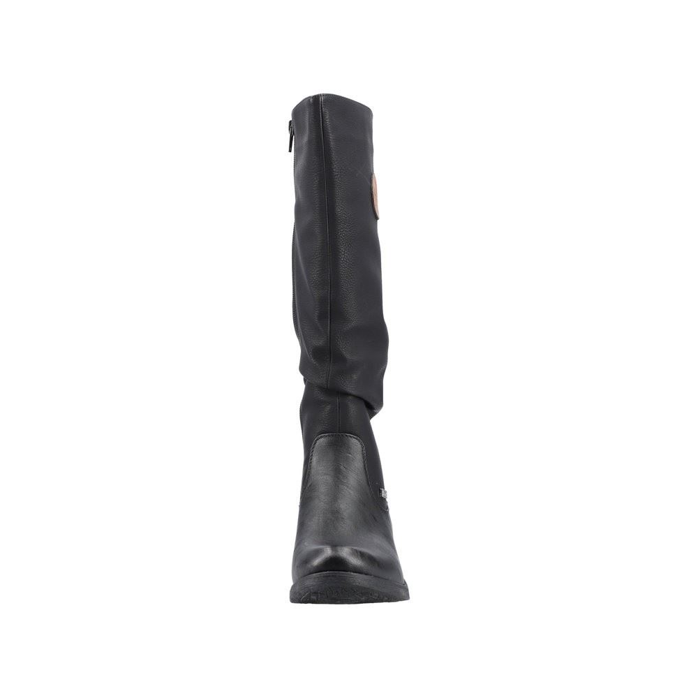 Rieker Antistress Damen Langschaftstiefel TEX- Membran kuscheliges Warmfutter schwarz S22 93157-00 40 | schwarz/schwarz | F