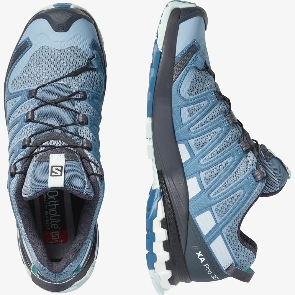 Salomon XA PRO 3D V8 Damen Trailrunning- Schuh blau S13 L41272100 7,5 | blue/ebony | 