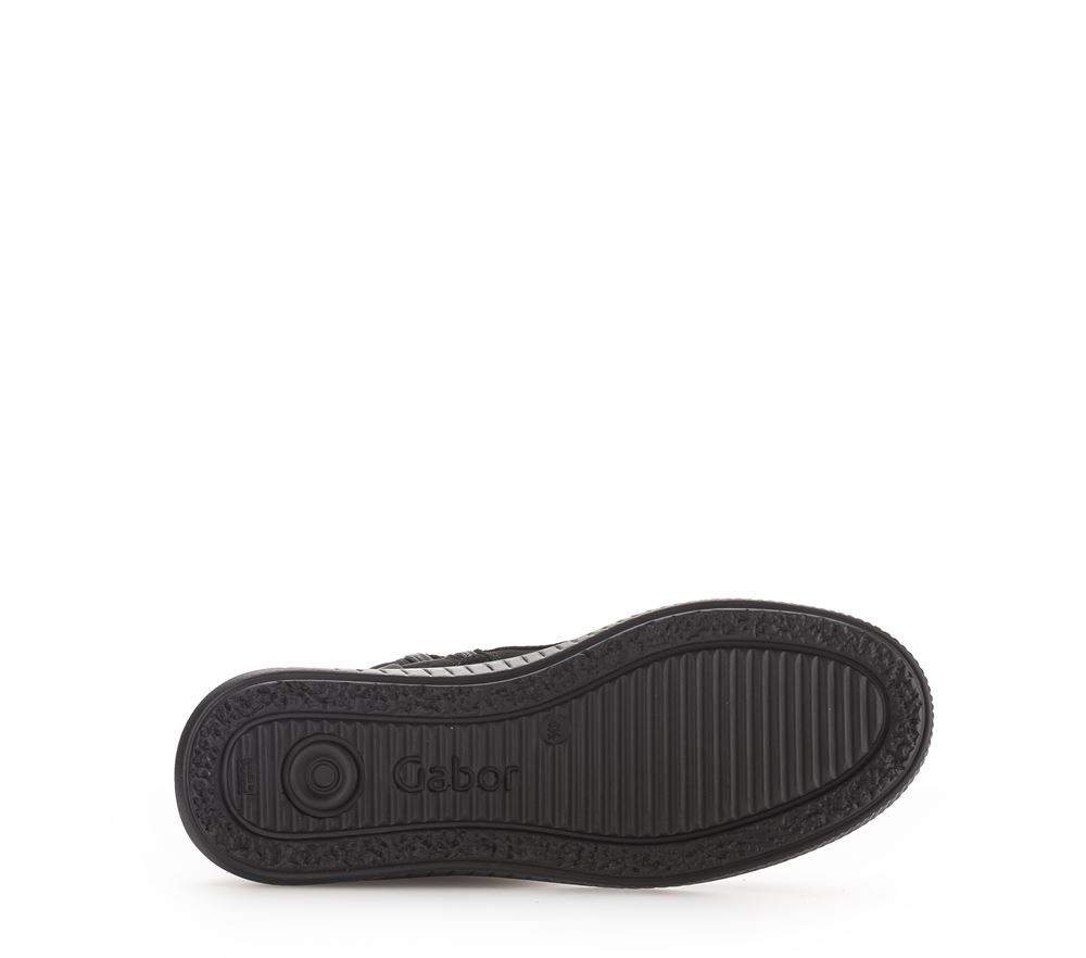 Gabor Damen Winterstiefelette  COMFORT-Mehrweite OPTIFIT-Wechselfußbett warm gefüttert schwarz S22 96.514.91 4,5 | schwarz (Webl.) | H