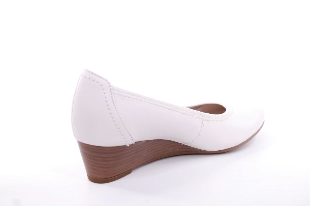 Tamaris Pumps Keilabsatz Leder TOUCHit Fußbett ANTISLIDE  weiß S12  1-1-22320-28 40 | 100 WHITE | 
