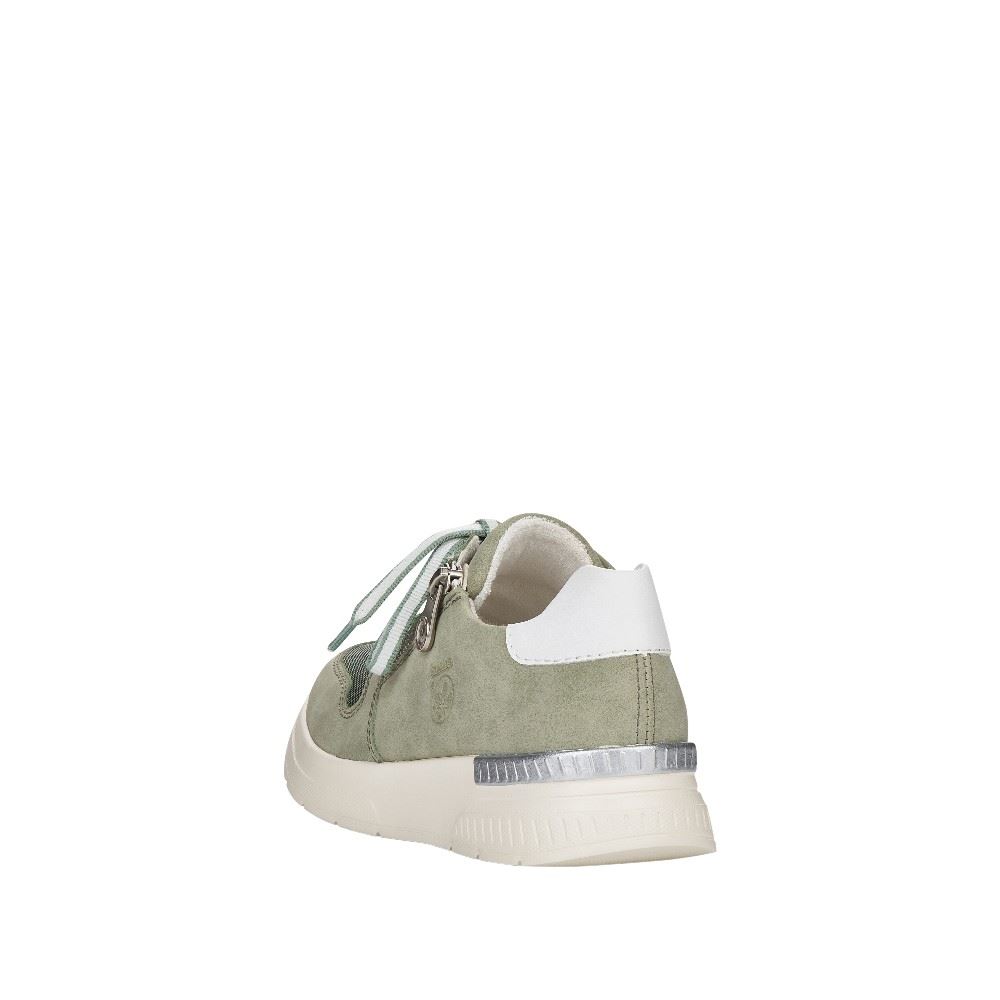Rieker Antistress Damen Sneaker Reißverschluss Wechselfußbett grün S12  N4730-52 40 | pistazie/mint/w | G