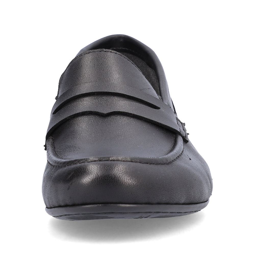 Rieker Antistress Damen Slipper Loafer elegant Leder schwarz S13 51954-01 