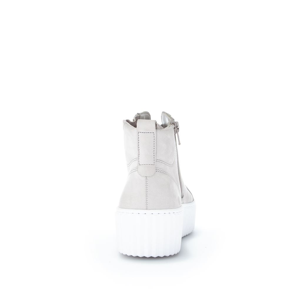 Gabor Sneaker high Rauleder Wechselfußbett Reißverschluss grau S13  23.210.19 