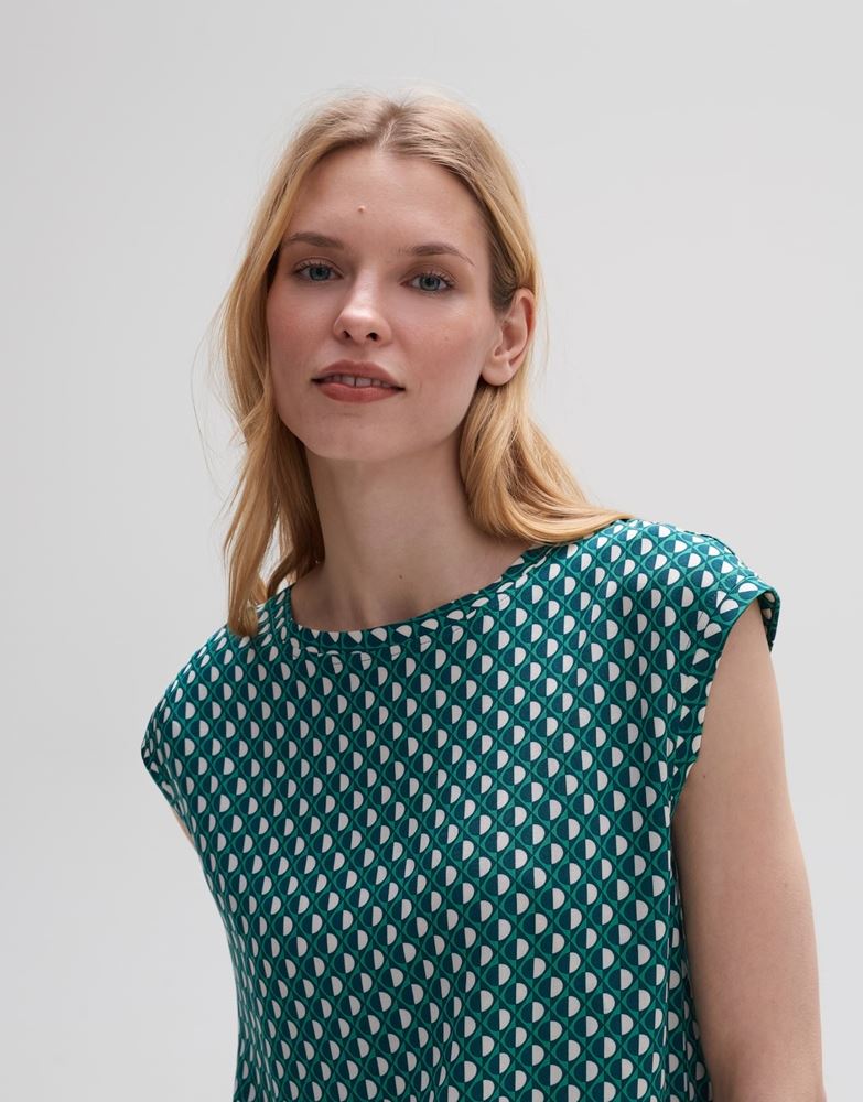 OPUS Shirtbluse Fauni 1/2 Arm Retro-Druck S13 10224211791206 