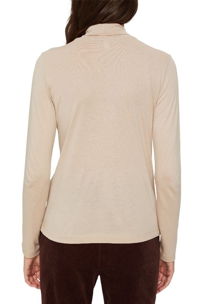 ESPRIT Longsleeve mit Stehkragen mit TENCEL™ 091EE1K318 
