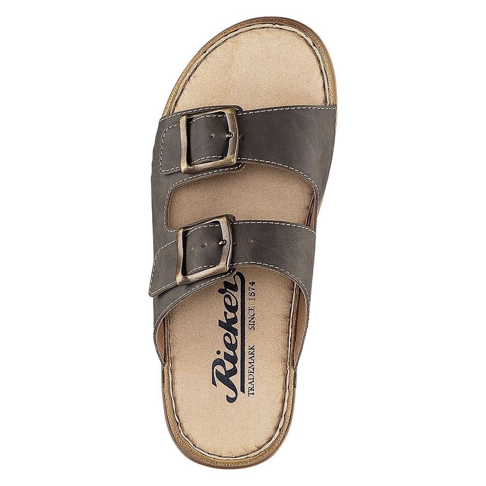 Rieker Antistress Pantolette Schnallen braun S12 25763-25 44 | tabak | G